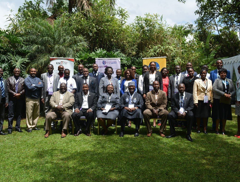 Delegates receiving certification at an EII graduation ceremony